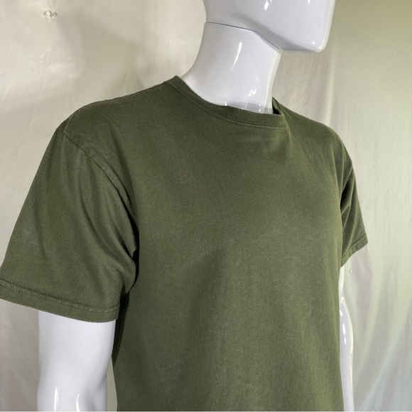 Anvil Men’s Army Green Cotton Short Sleeve Tee - Picture 2 of 7